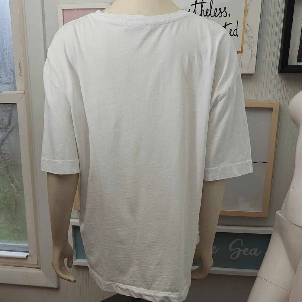 Zara White T-Shirt - Picture 4 of 6